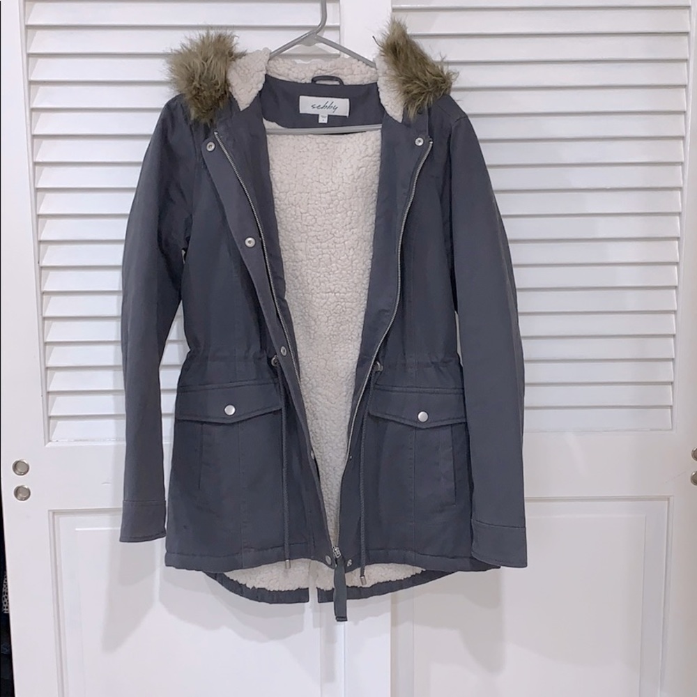Blue winter jacket